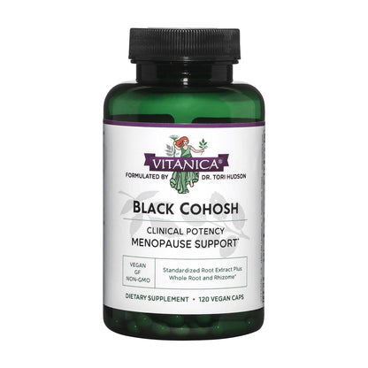Vitanica Black Cohosh Cimicifuga Extract Plus – Vegan, 120 Capsules