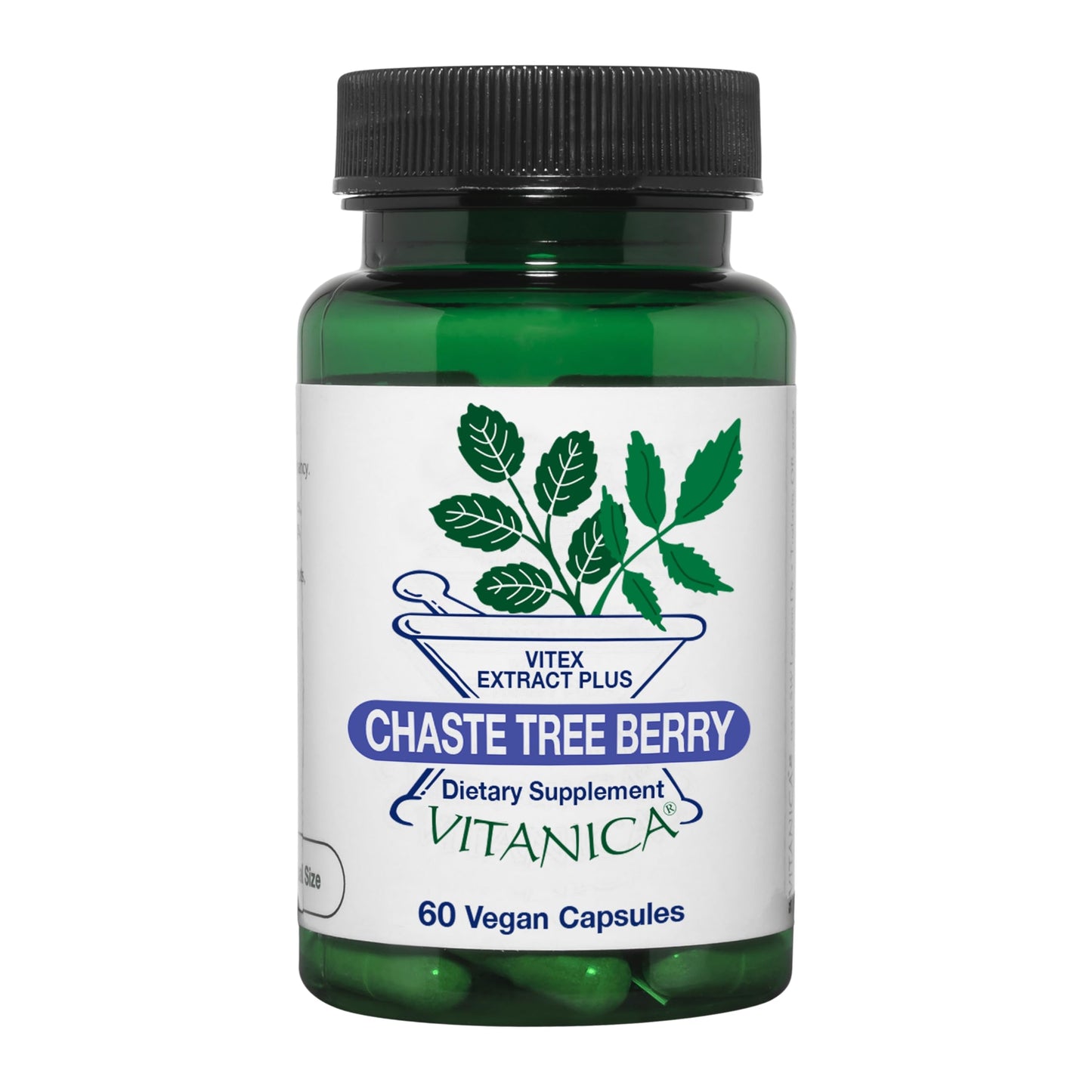 Vitanica Chaste Tree Berry Vitex Extract Plus – Vegan, 60 Capsules