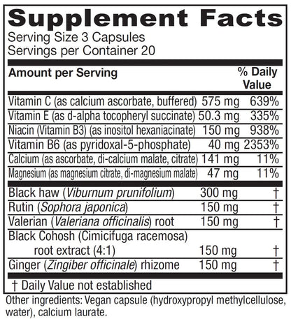 Vitanica Cramp Relax – Menstrual Support – Vegan – 60 Capsules