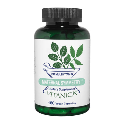 Vitanica Maternal Symmetry Prenatal & Postnatal Vitamins – Vegan, 180 Capsules