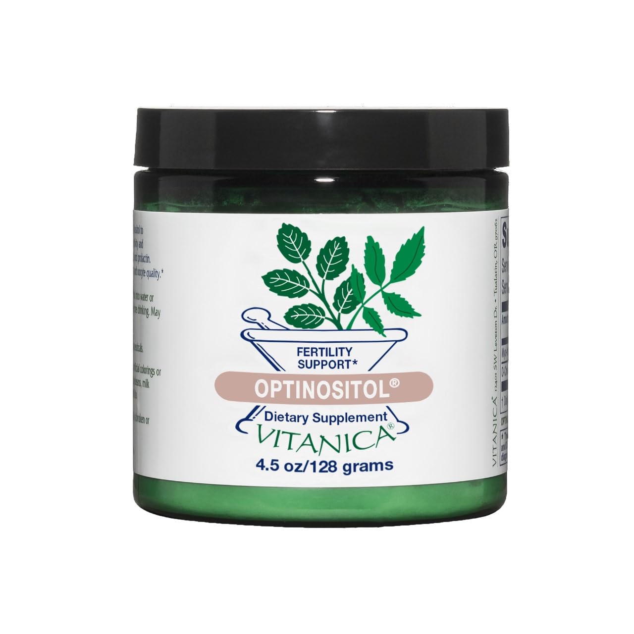 Vitanica Optinositol – Ovulation Support with Myo-Inositol & D-Chiro-Inositol | 4000 mg Myo-Inositol + 100 mg D-Chiro-Inositol – 4.4 oz