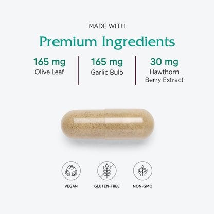 Vitanica Rauwolfia Extra - Heart Health Support with CoQ10 & Magnesium | 180 Vegan Caps