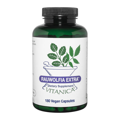 Vitanica Rauwolfia Extra — Cardiovascular Support Supplement | Vegan, 180 Capsules