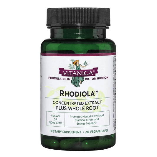 Vitanica Rhodiola Rosea 200mg – 3% Rosavins, 1% Salidroside, 60 Capsules