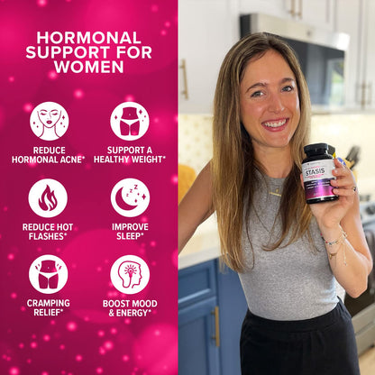 Vitauthority Women's Hormone Balance Supplement - 40:1 Myo-Inositol & D-Chiro Inositol + DIM | Skin, Energy & Cycle Support