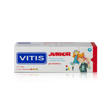 Vitis Junior Tutti Frutti Toothpaste 75ml - Fluoride Toothpaste for Ages 6-12