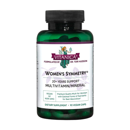 Vitanica Women's Symmetry - High Potency Multivitamin & Mineral (Vegan, 90 Capsules)
