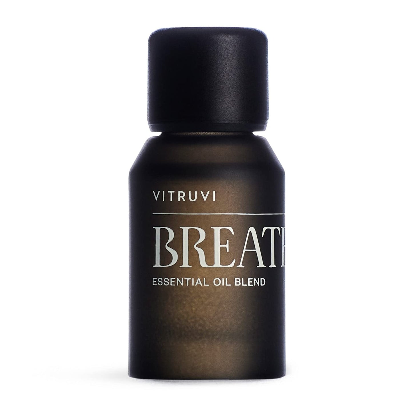 Vitruvi Breathe Minty Cooling Essential Oil Blend - Peppermint, Cajeput & Eucalyptus (0.5 oz)
