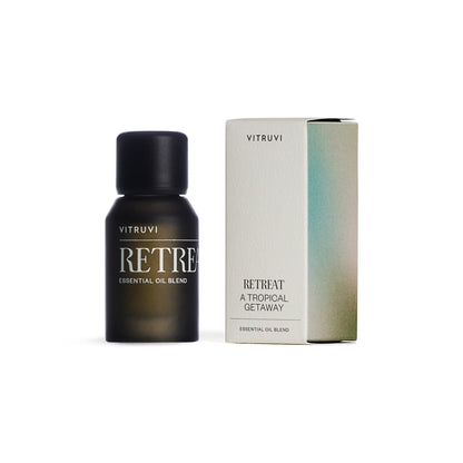 Vitruvi Retreat Restorative Essential Oil Blend | 100% Pure Grapefruit, Palma Rosa & Eucalyptus (0.5 fl oz)