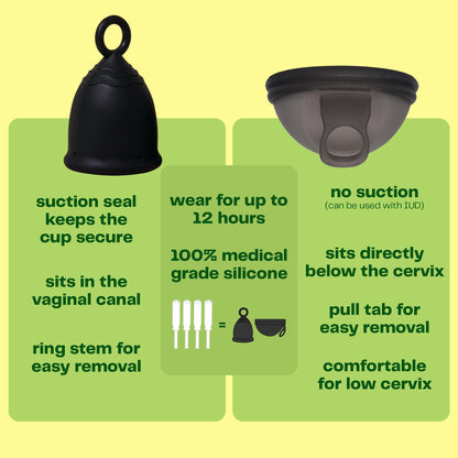 Viv for Your V Small Premium Menstrual Cup | Ring Stem for Easy Removal | Reusable Medical-Grade Silicone