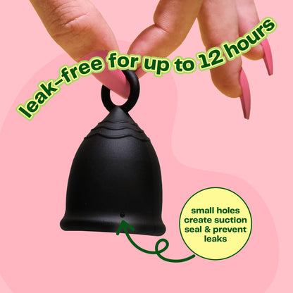 Viv for Your V Small Premium Menstrual Cup | Ring Stem for Easy Removal | Reusable Medical-Grade Silicone