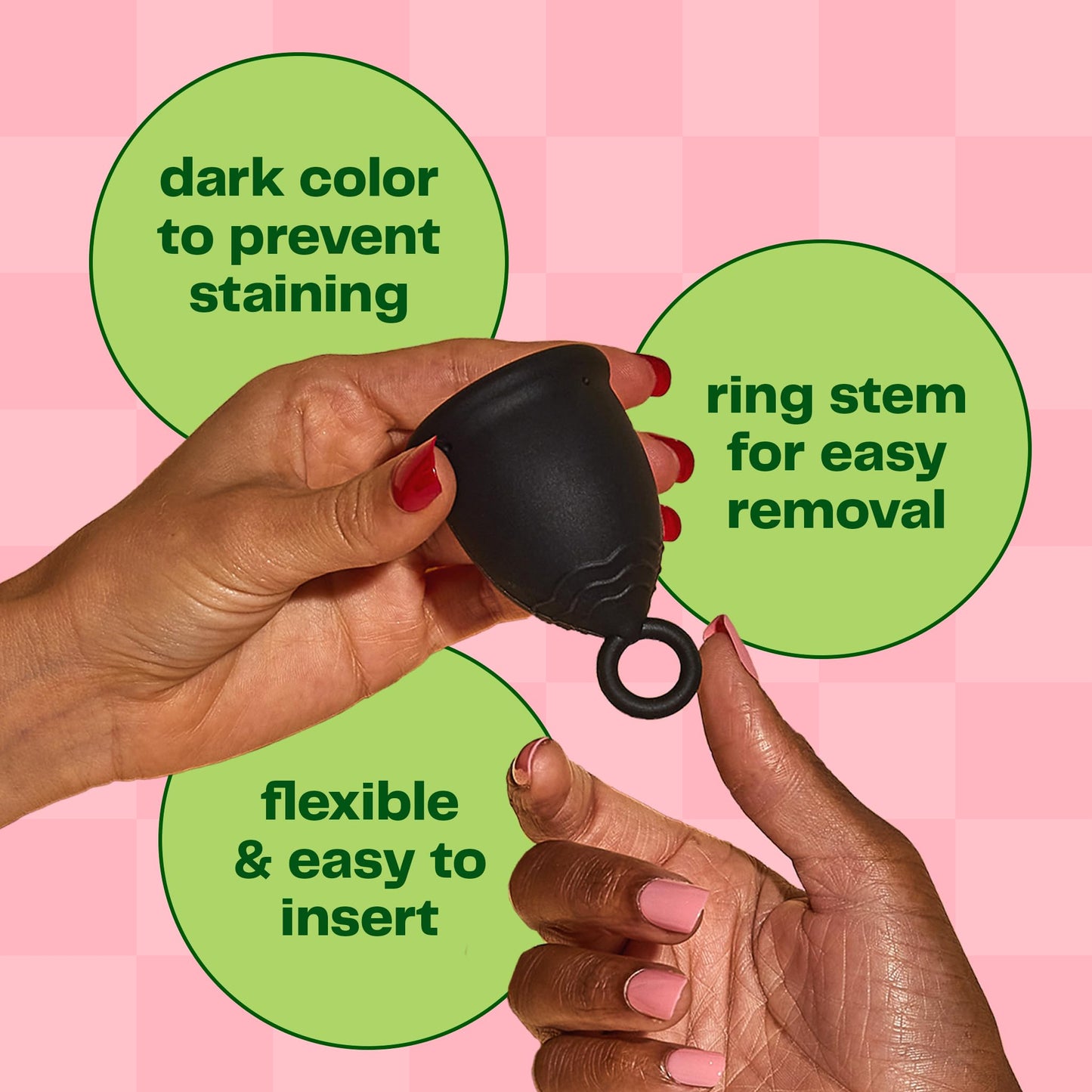 Viv for Your V Small Premium Menstrual Cup | Ring Stem for Easy Removal | Reusable Medical-Grade Silicone