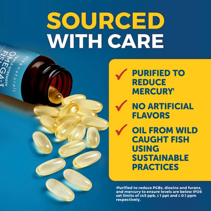 Viva Naturals Triple Strength Omega-3 Fish Oil - 2250 mg Omega-3, 90 Softgels, IFOS Certified