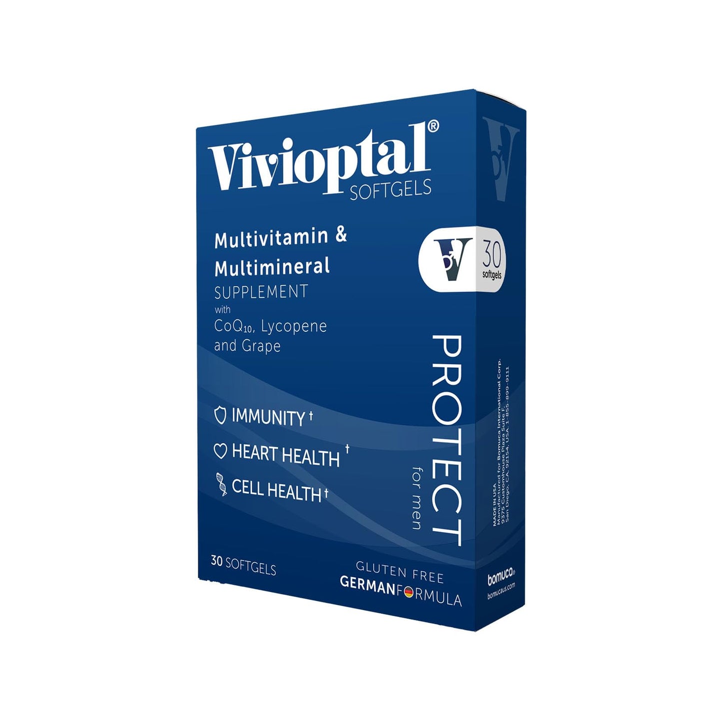 Vivioptal for Men – 30 Capsules | Gluten Free, German Formula, CoQ10