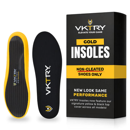 VKTRY Gold for Non-Cleated Shoes | Carbon Fiber Insoles for Customized Athletic Inserts