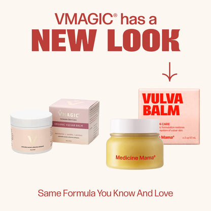 VMAGIC by Medicine Mama's Apothecary – Organic Vulva Balm | Hormone-Free Intimate Moisturizer (3-pack)