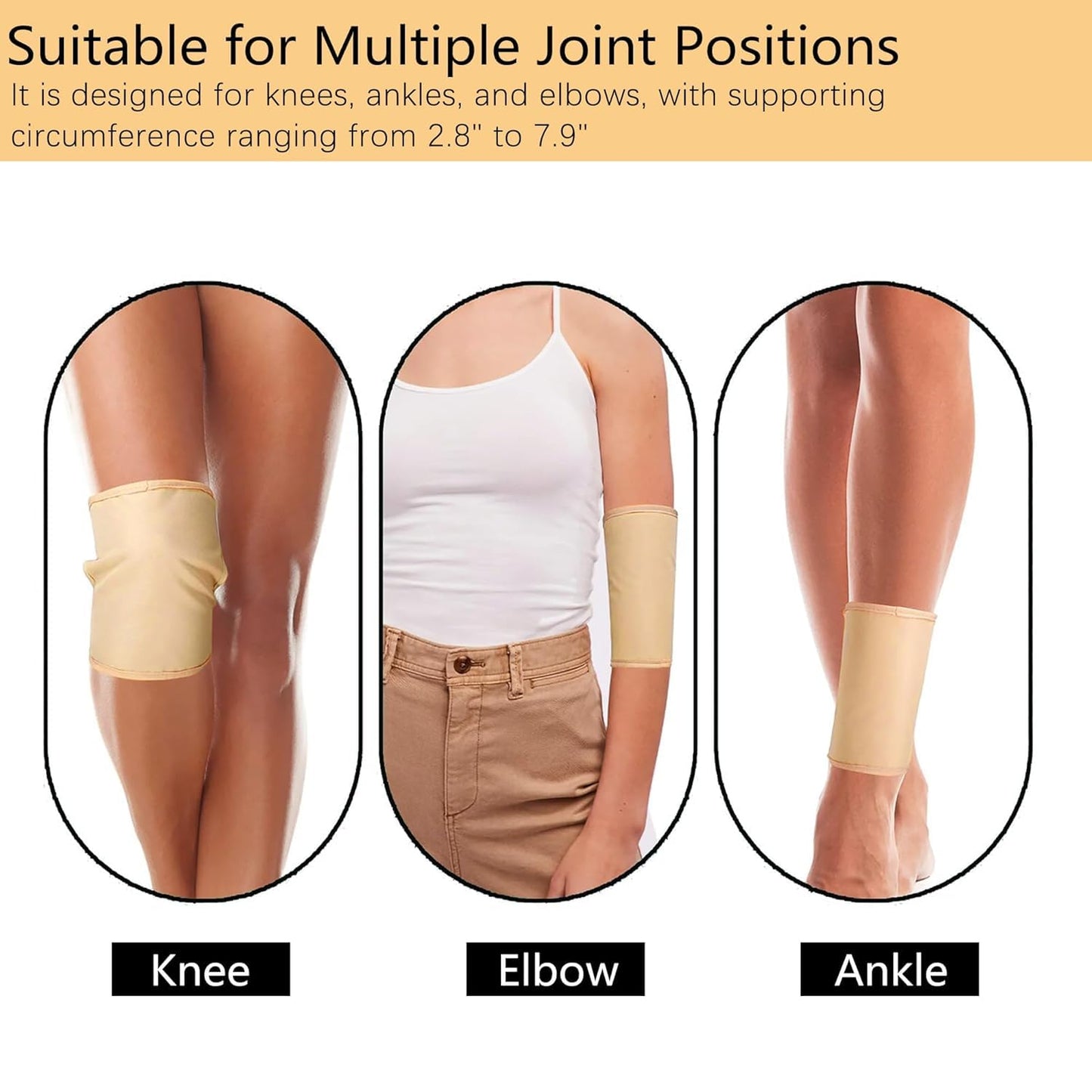 VonTeok 2-Pack Reusable Castor Oil Pack Wrap — Knee & Elbow, No Leakage