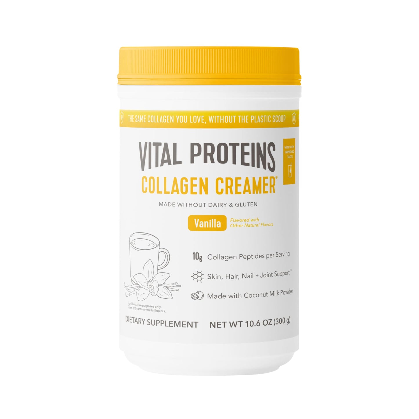 Vital Proteins Collagen Peptides Powder - Vanilla Coffee Creamer for Hair & Nails