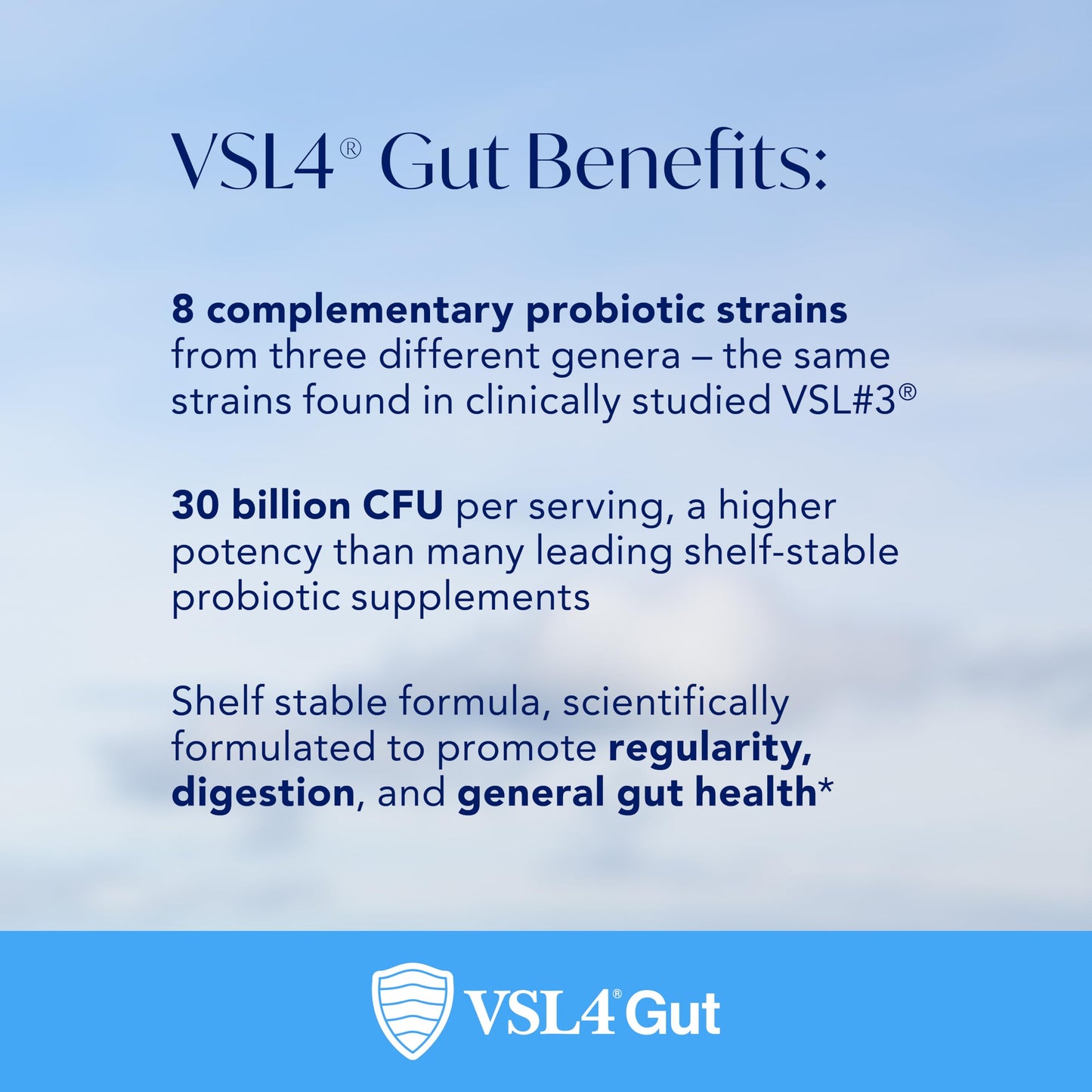VSL4 Gut Daily Probiotics – 30B CFU, Multi-Strain Digestive Support