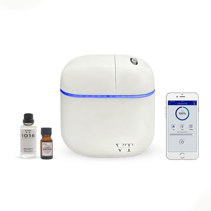 VT VERYSCENT TECH Waterless Diffuser – 3000 Sq Ft Coverage, Bluetooth App, 2 oz Oil, White