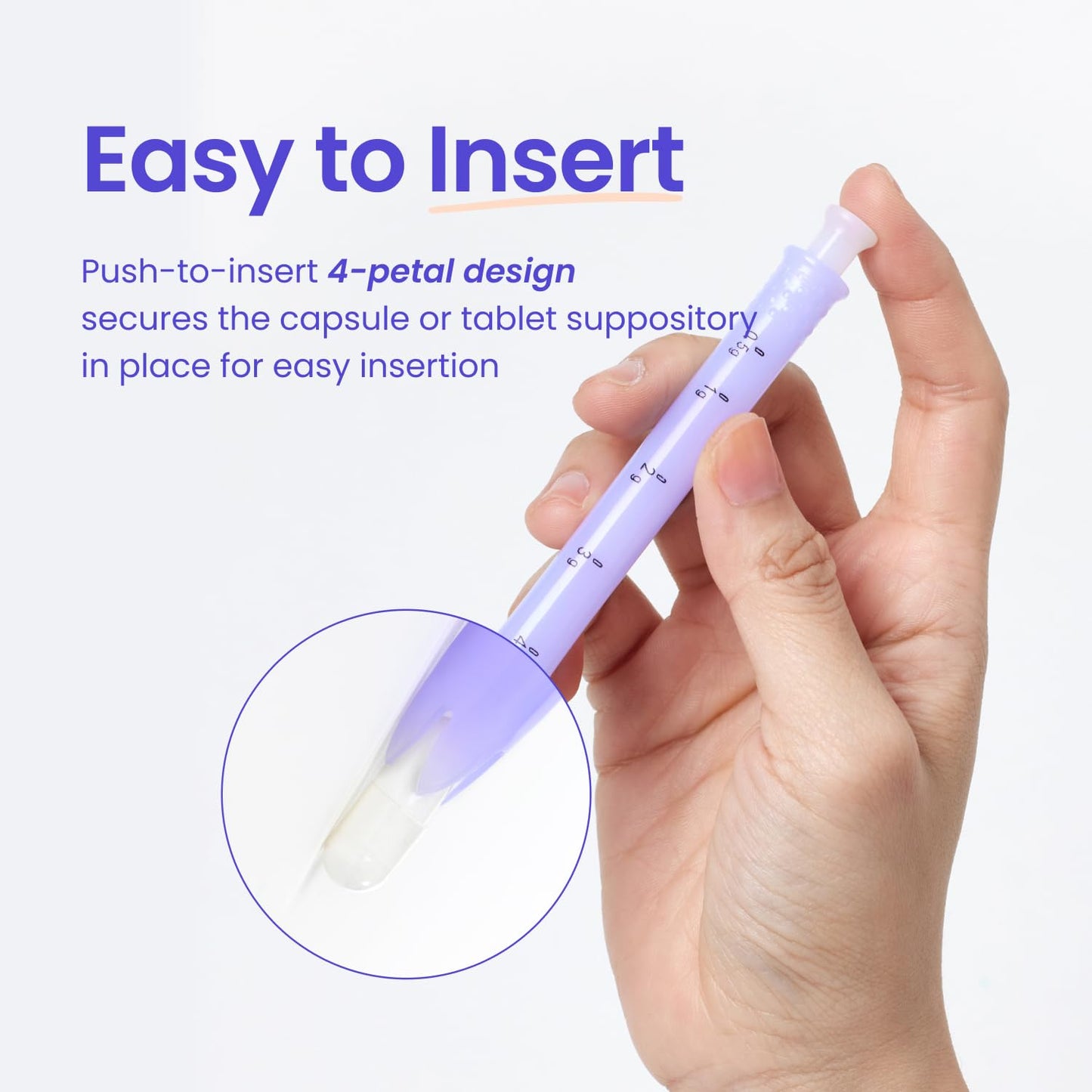 VWELL MaxComfort Universal Applicator – Tapered Tip for Easy Insertion