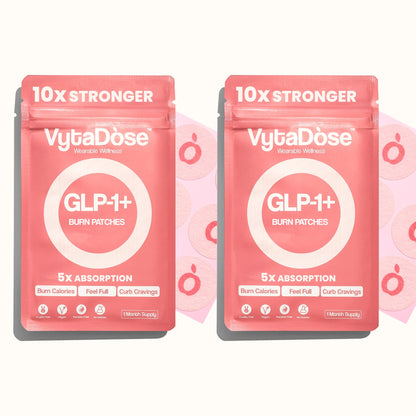 Vytadose GLP1 Patches | 10x Stronger Formula | 12 Hour Extended Hunger Support | Berberine, Pomegranate, Green Tea, L-Glutamine | New & Improved Kind of GLP-1 Patches | 60 Count