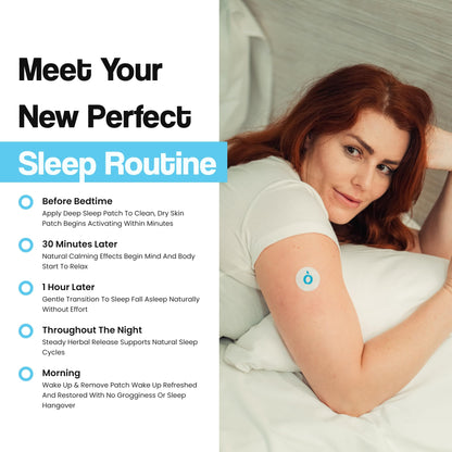 Vytadose Melatonin-Free Herbal Sleep Patches – 8-Hour Time-Release (Adults & Kids)