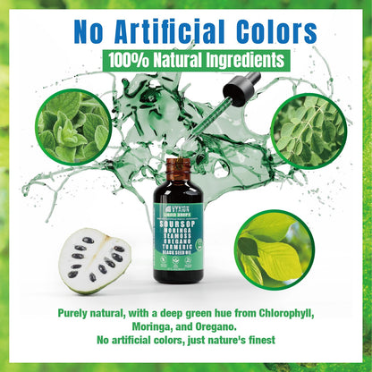 Soursop Bitters Liquid Drops 10-in-1 – Sea Moss, Moringa, Turmeric, Ashwagandha | 2 Fl Oz | Vegan, Non-GMO