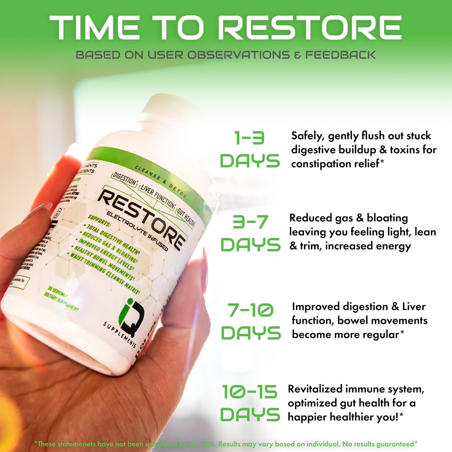 Restore 2-in-1 Colon Cleanse & Detox with Psyllium – Digestive Support