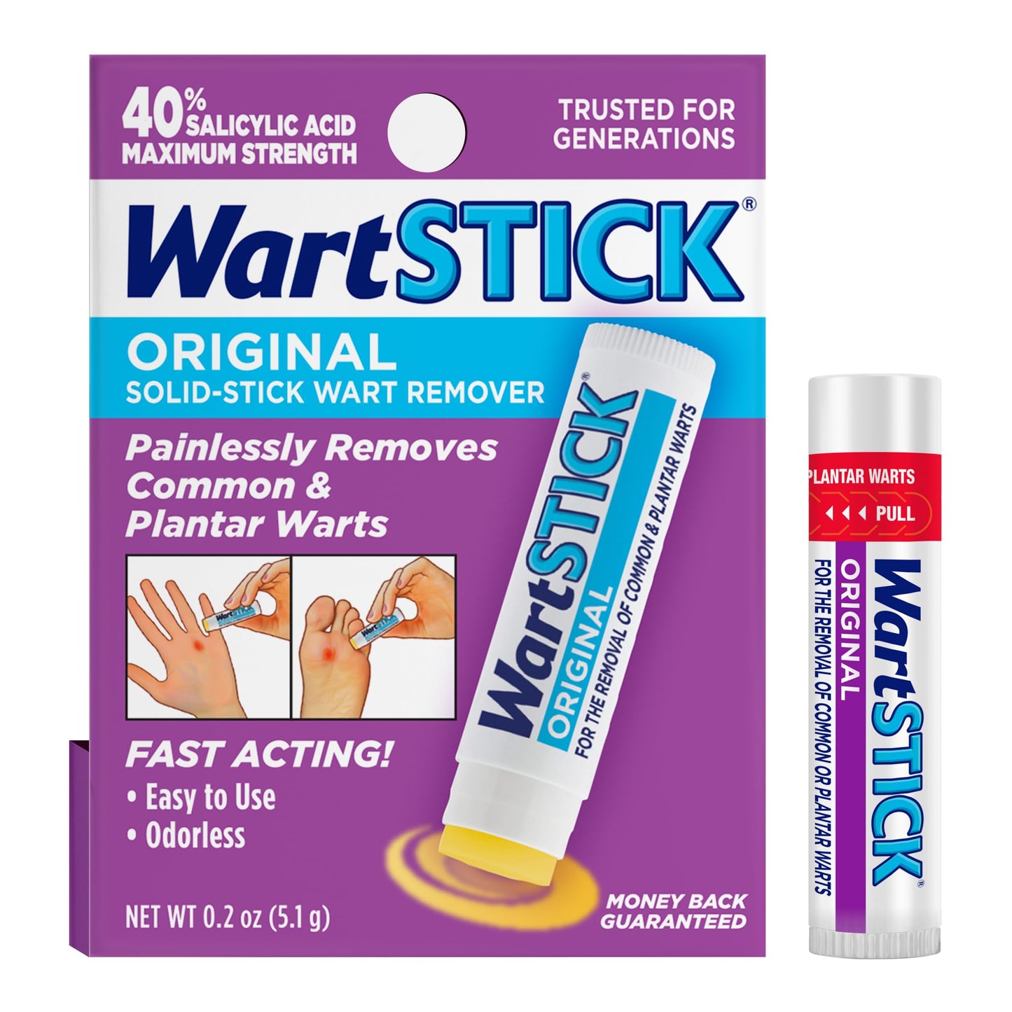 WartStick Maximum Strength Wart Remover Stick - Salicylic Acid 0.2 oz