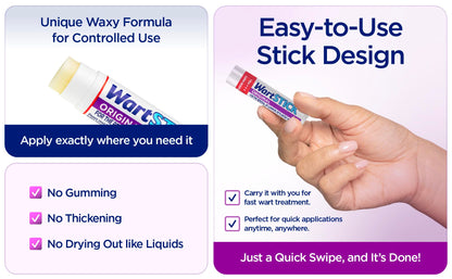 WartStick Maximum Strength Salicylic Acid Solid-Stick Wart Remover 2 Pack – 0.4 oz