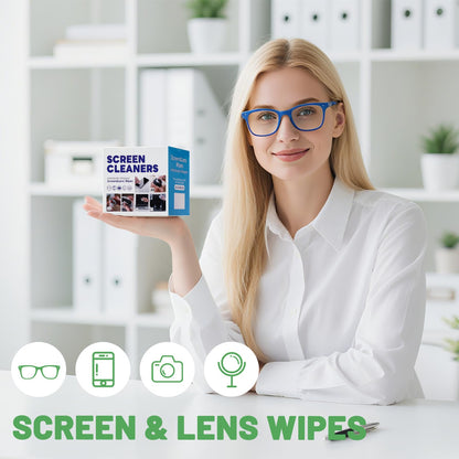 300 Pcs Cleaning Wipes for Glasses & Devices – Pre-Moistened, Scratch-Free