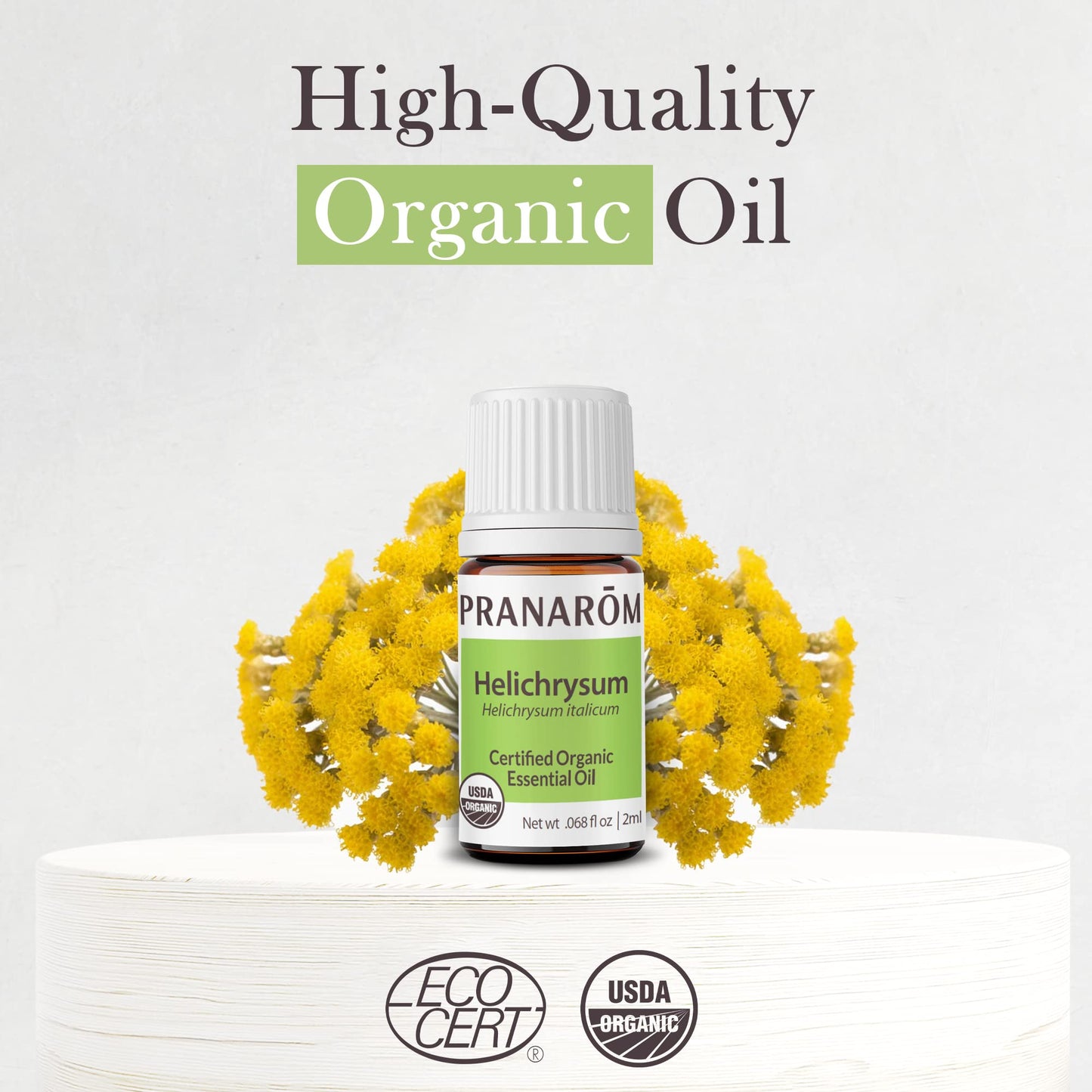 Pranarom Helichrysum Essential Oil 2ml – USDA Organic, Pure Therapeutic Grade