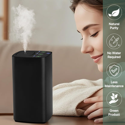 Waterless Car Essential Oil Diffuser – Portable Aromatherapy Nebulizer with Timers