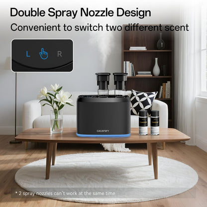 Waterless Scent Diffuser with 2x50ml Oils | App Control, Cordless, Large Room (500-800 sq ft)