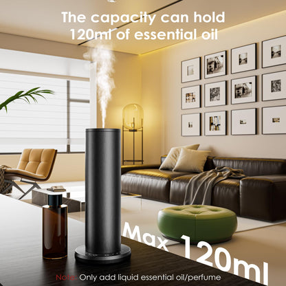 Waterless Essential Oil Diffuser - Aromatherapy Diffusers for Home, Large Room, 1000 sq.ft, Black