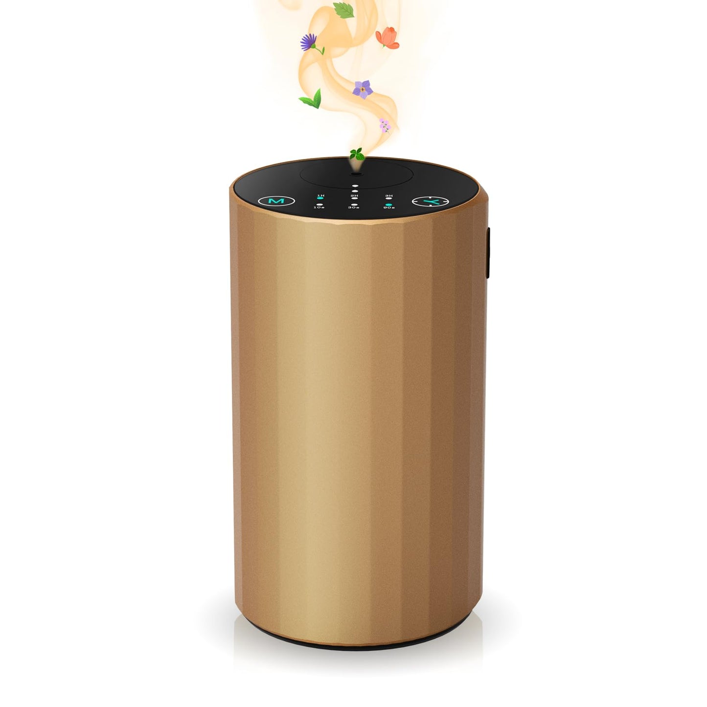 Waterless Essential Oil Diffuser - Portable Nano Mist (Golden)