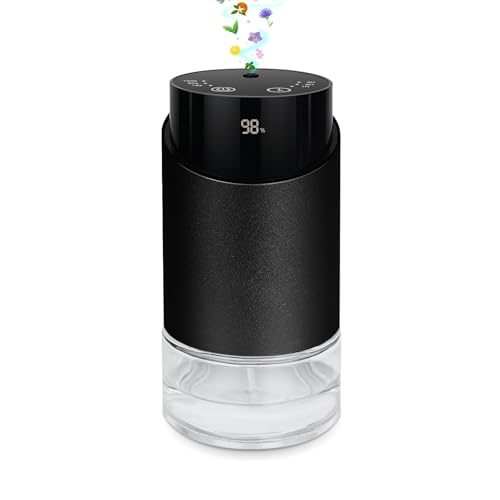 Waterless Essential Oil Diffuser – Battery-Operated Mini Diffuser for Home, Office, Car | 3 Timers & 3 Mist Levels