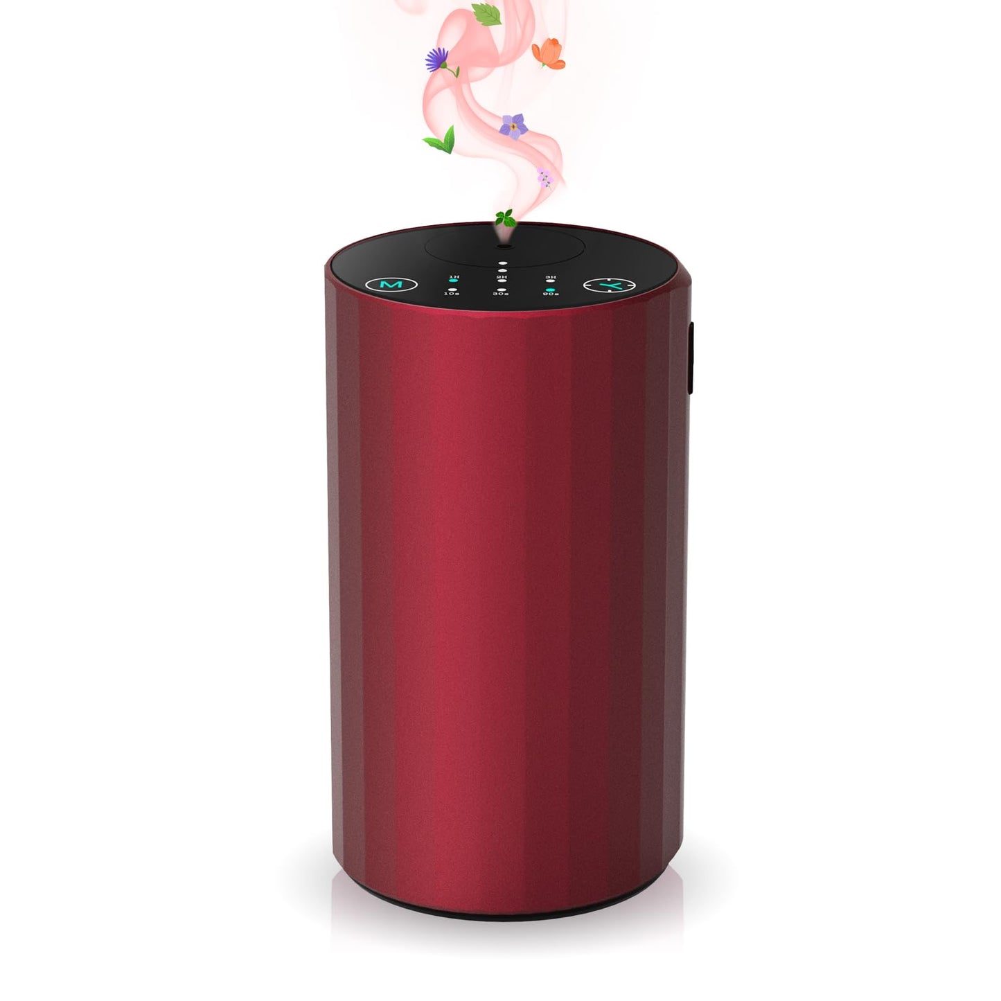 Waterless Essential Oil Diffuser – Red Portable Scent Diffuser for Home & Car