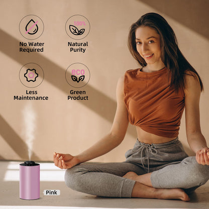 Waterless Essential Oil Diffuser Starter Kit – Battery-Operated 120ml Nano Mist