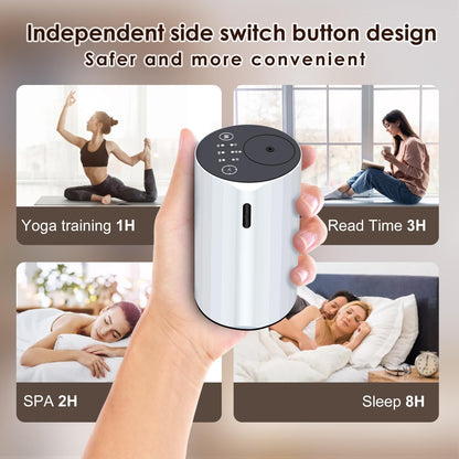 Waterless Essential Oil Diffuser – Portable Nano Mist (White-2)