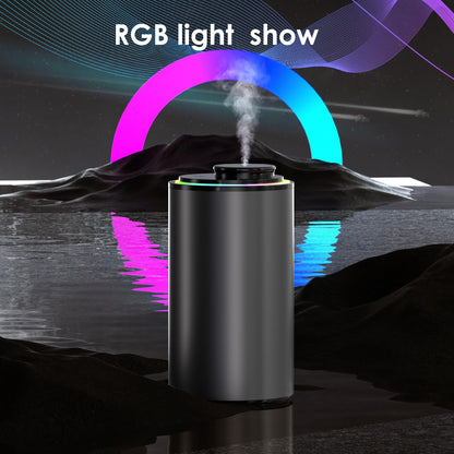 Waterless Essential Oil Diffuser – Portable Aromatherapy with Light Show (3 Timers) Black