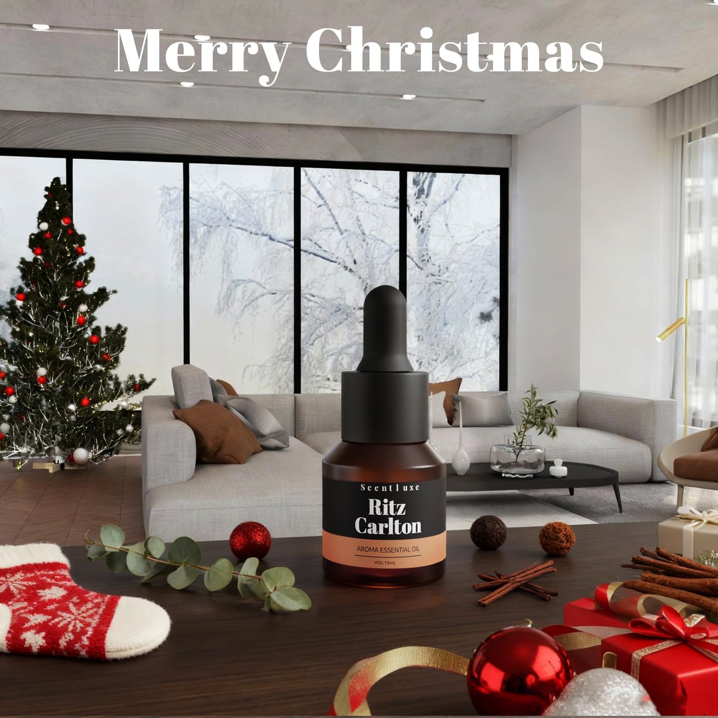 Waterless Essential Oil for Diffuser – Ritz-Carlton Inspired Orange & Musk (15ml)