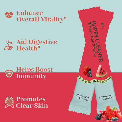 Watermelon & Berry Powder – Natural Antioxidant & Greens Mix (Plant-Based, Digestive Support) – 28 Servings (Watermelon+Blue Raspberry)