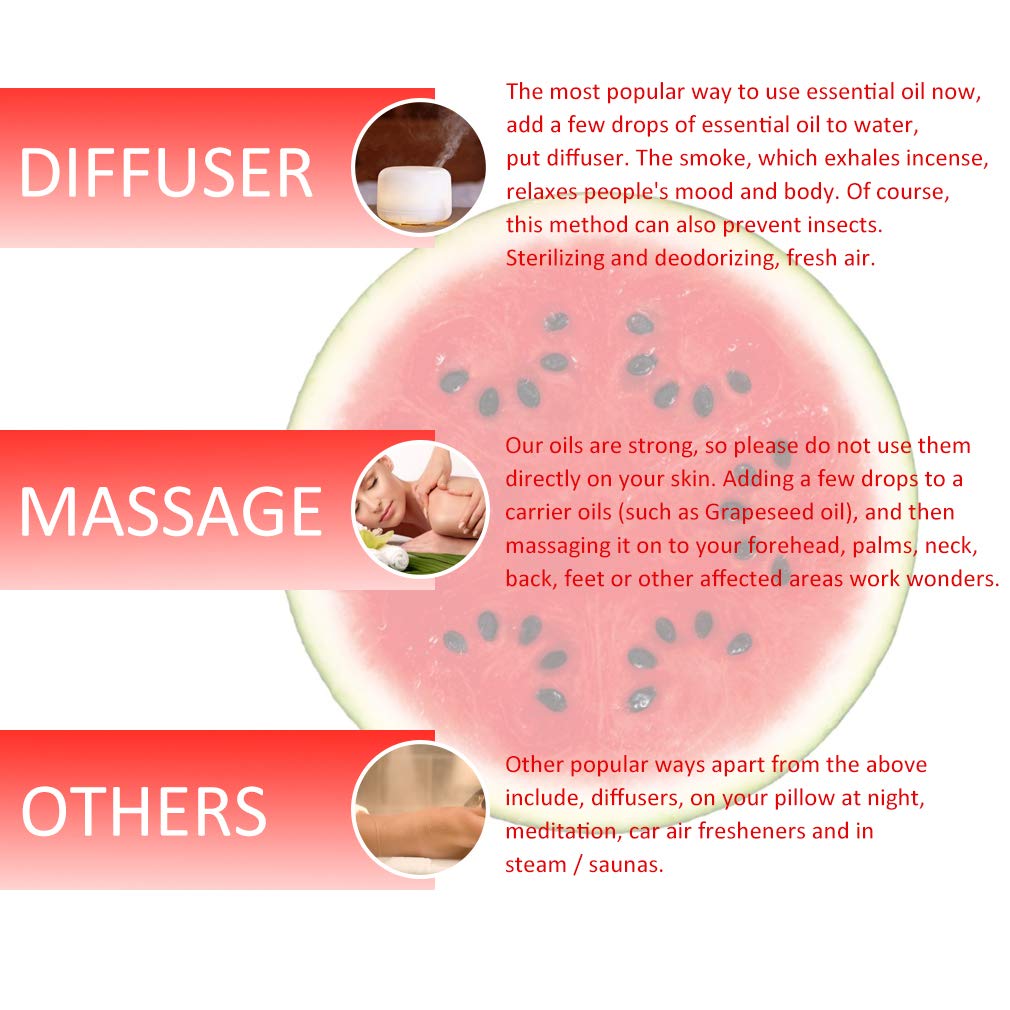 2-Pack Watermelon Essential Oil – Pure, Undiluted (2x10 mL)