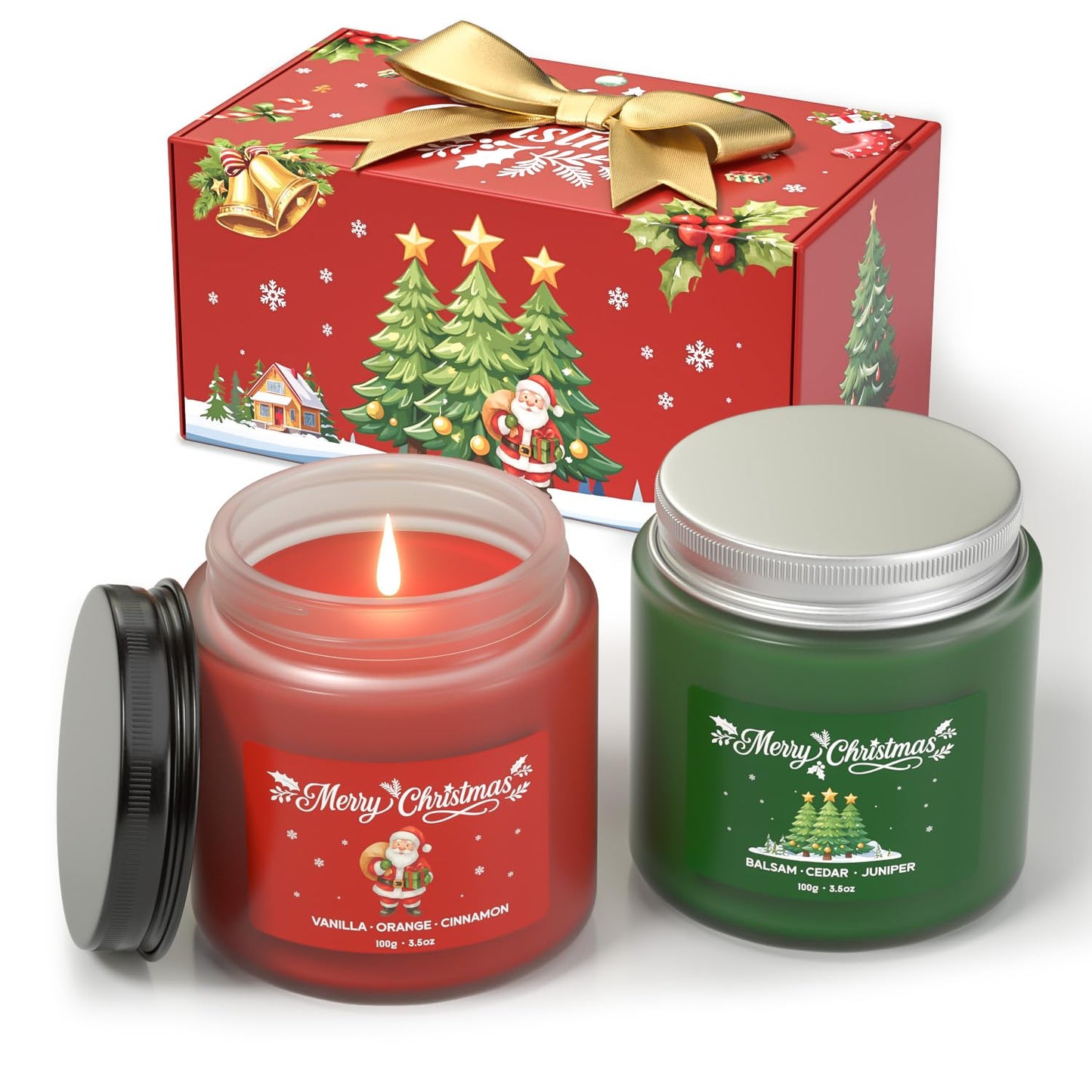 Waxcanpy Christmas Candles – Soy Candle Gift Set for Women & Men