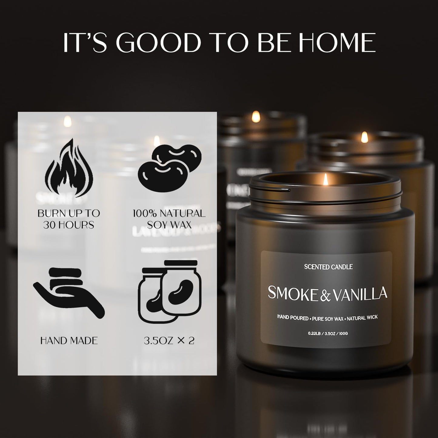 Waxcanpy Scented Candles for Men — 2-Pack Soy Gift Set for Home