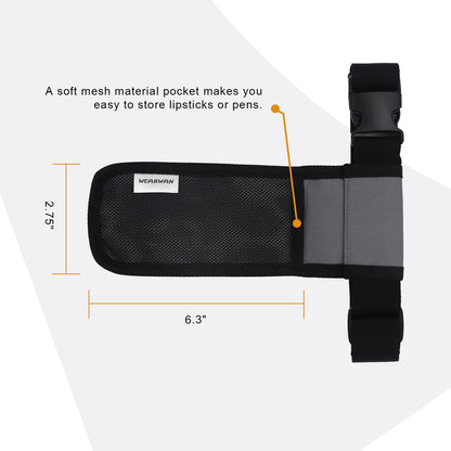 WEARWAN Massage Oil Holster – Adjustable, Durable Belt Bag (1B-Gray)