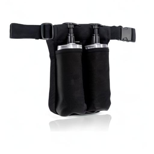 WEARWAN Massage Oil Holster – Adjustable, Durable Waist Bag (Bag Only, 2B-Black)