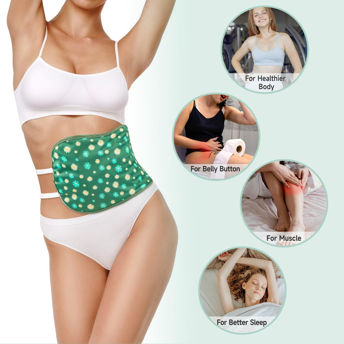 Wegreeco Castor Oil Pack Wrap – Reusable, Adjustable, Machine Washable